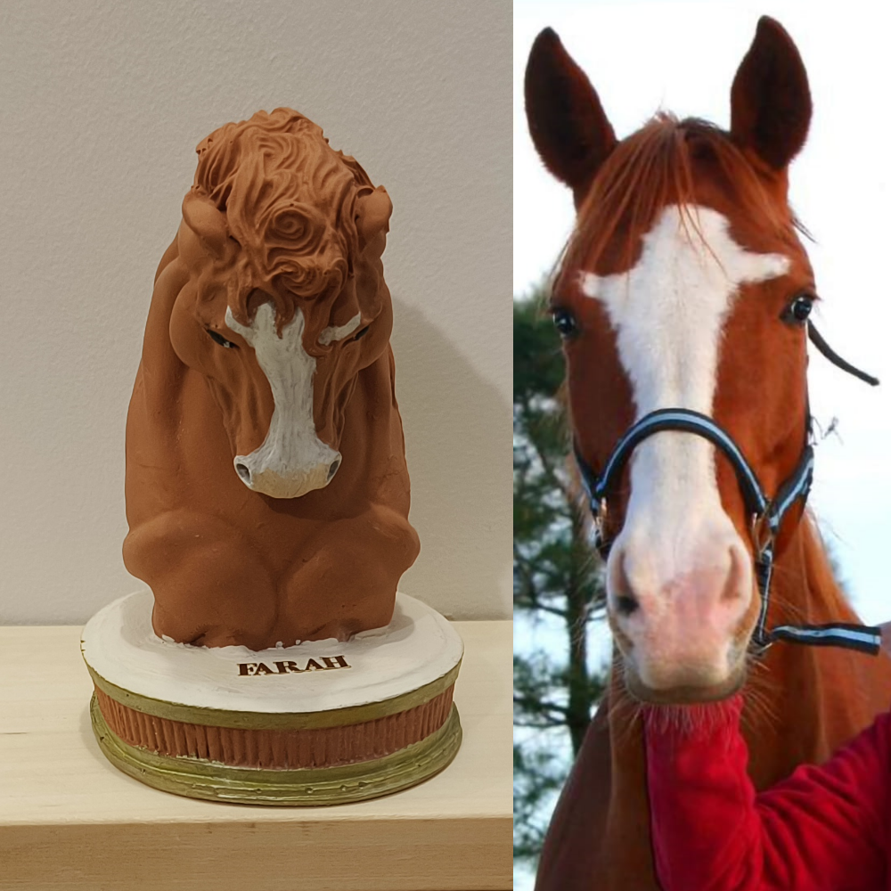 Figurine cheval en jesmonite par melissanacrea