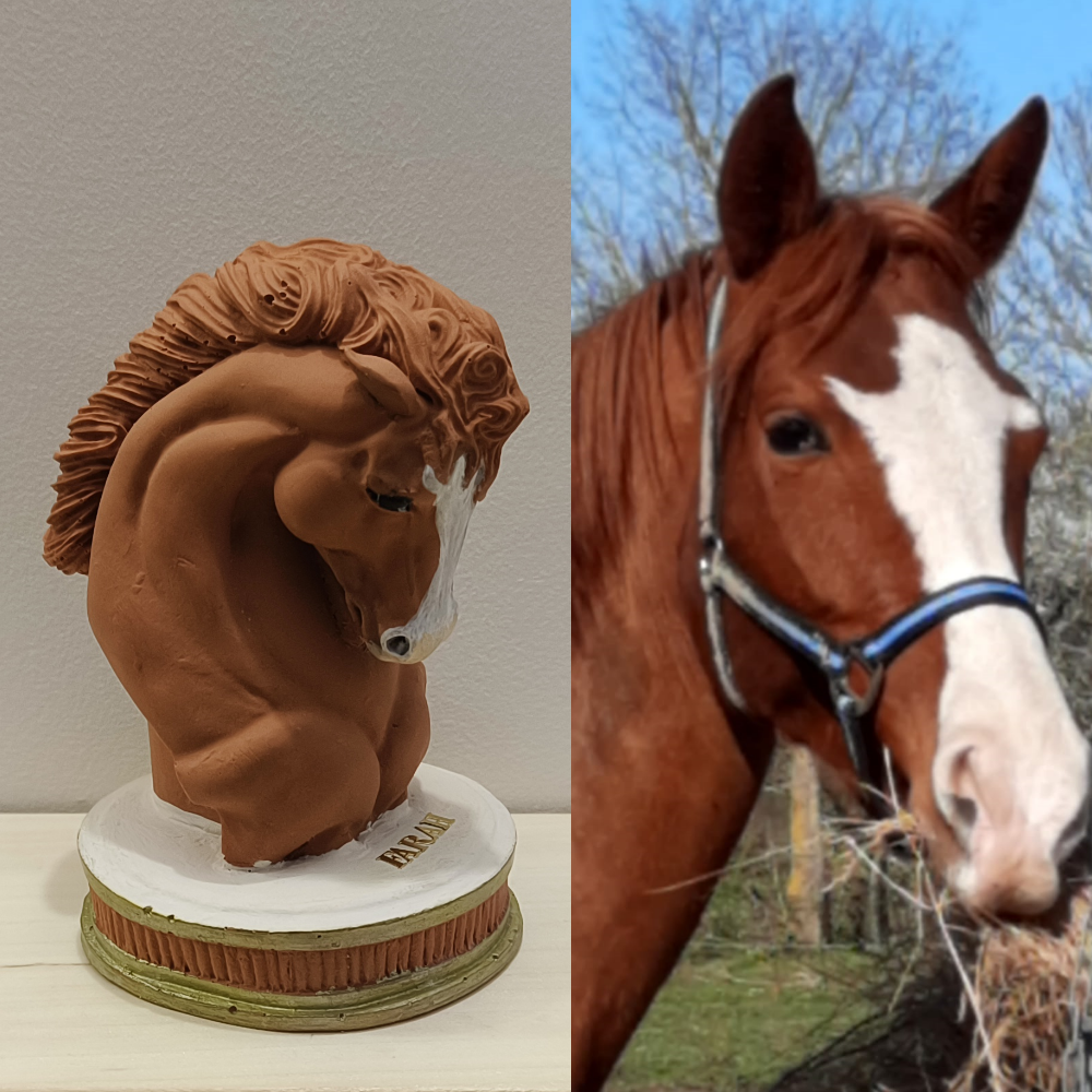 Figurine cheval en jesmonite par melissanacrea