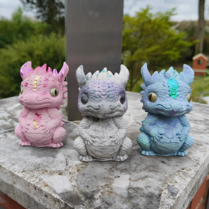 Dragons en jesmonite par Melissanacrea