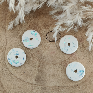 Pampille donuts interchangeable en jesmonite par melissanacrea