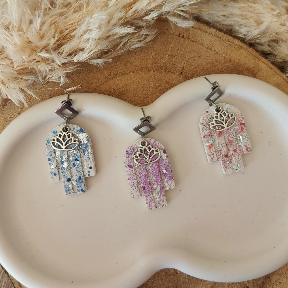 Boucle d'oreille Kamala argent par melissanacrea