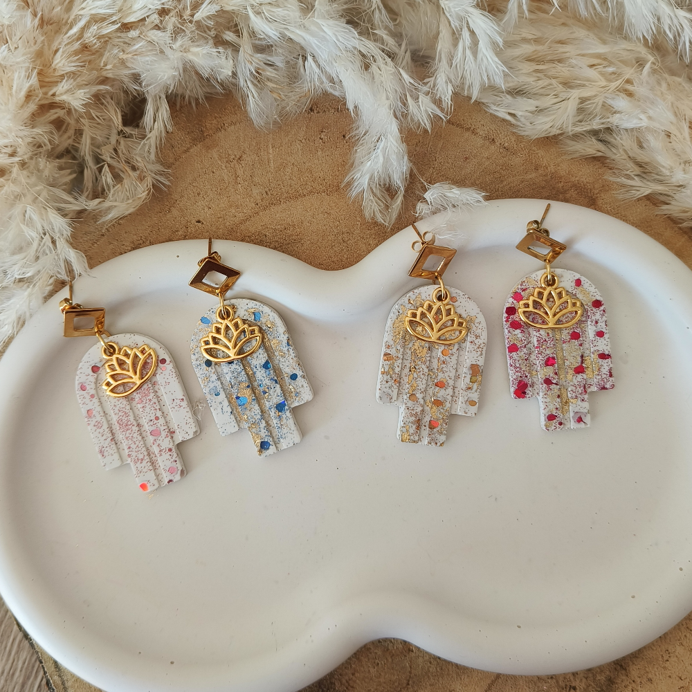 Boucle d'oreille Kamala or par melissanacrea
