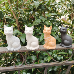 Chats en jesmonite par Mélissanacréa