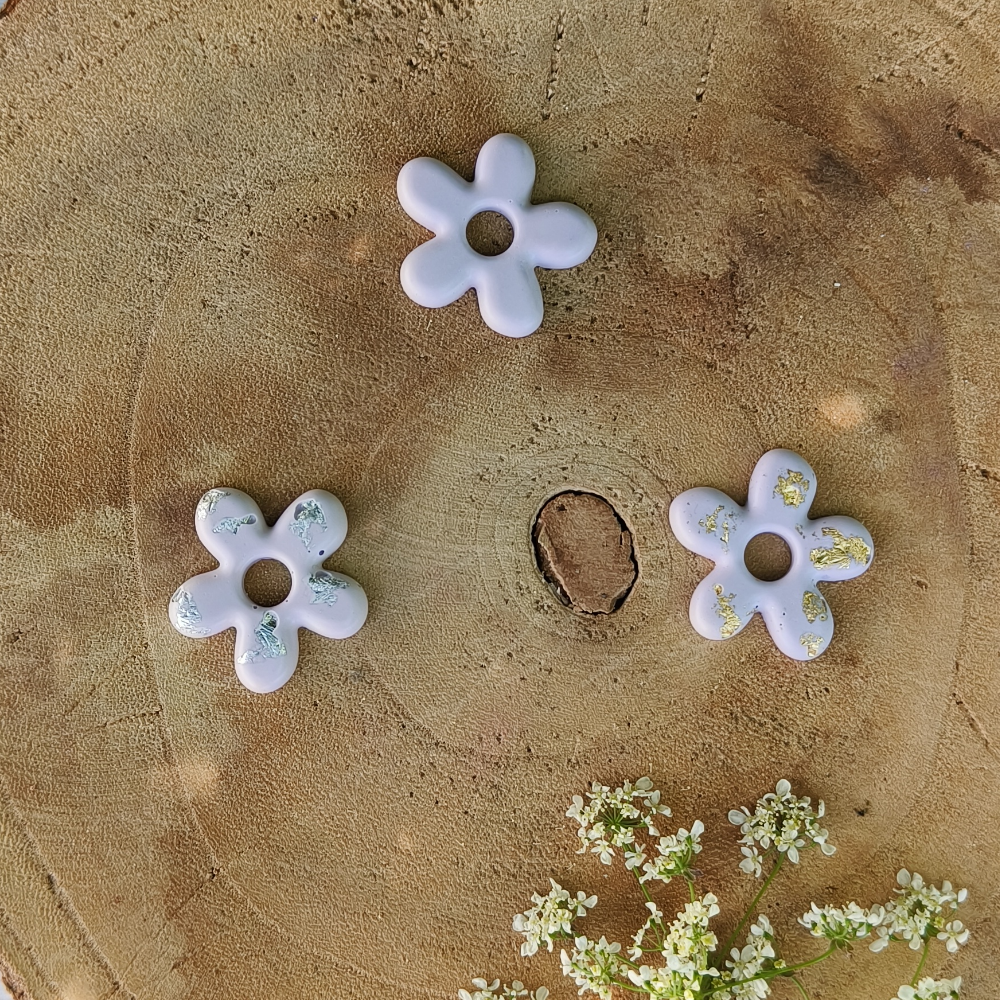 pampilles Florie lilas collection arc en ciel en jesmonite