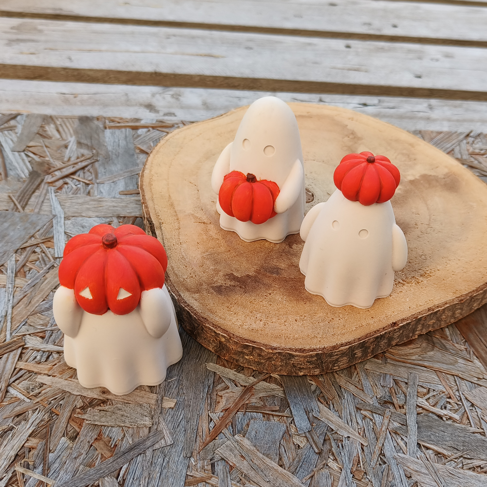 Coffret fantômes peints à la main - lot de 3 par Mélissanacréa