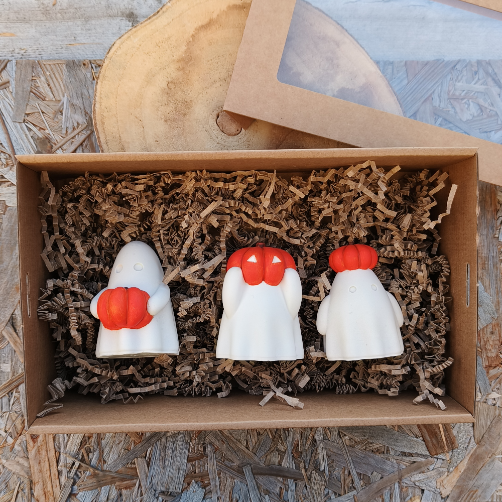 Coffret fantôme en jesmonite - lot de 3 par Mélissanacréa