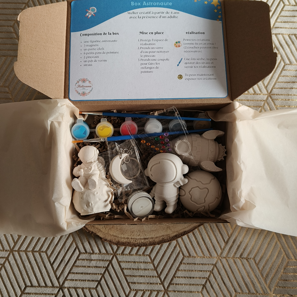 Composition Box DIY enfant astronaute par Melissanacrea