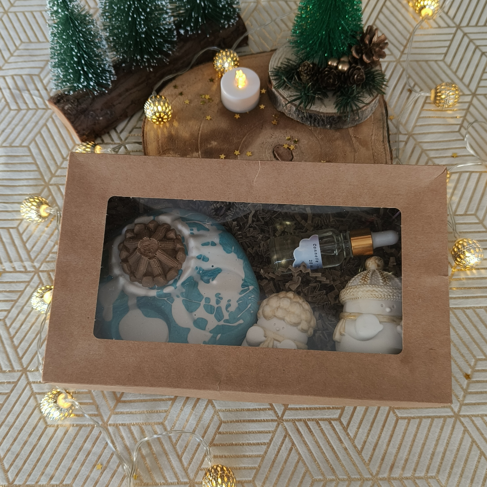 Coffret à parfumer de Noël en jesmonite par Melissanacrea