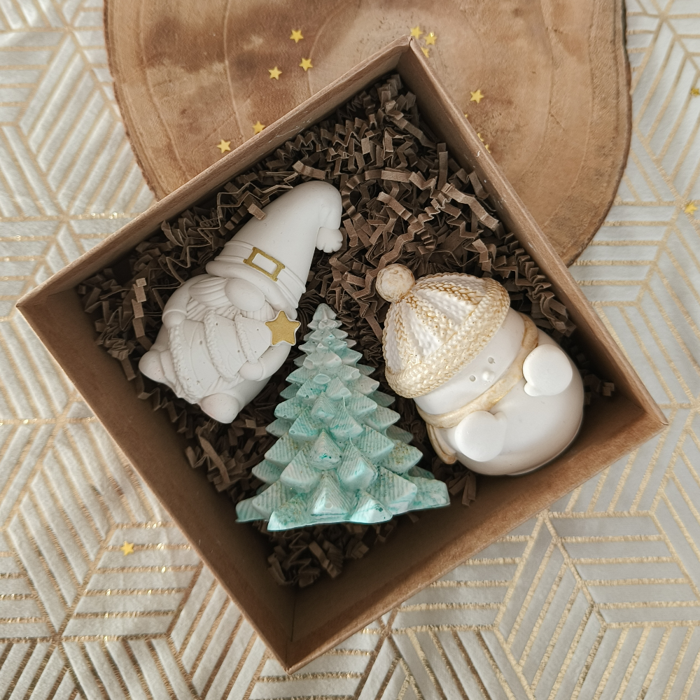 Lot de 3 figurines de Noël par Melissanacrea